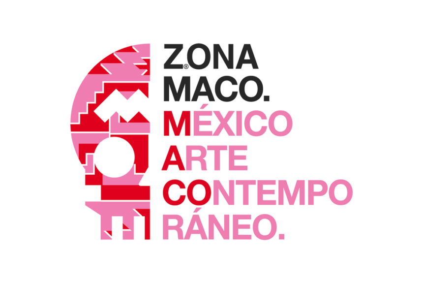 Zonamaco Logo pink/red. zona maco mexico arte contemporaneo