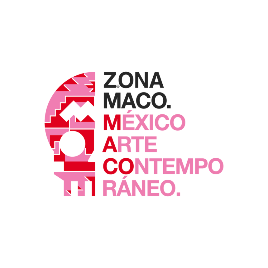 Zonamaco Logo pink/red. zona maco mexico arte contemporaneo