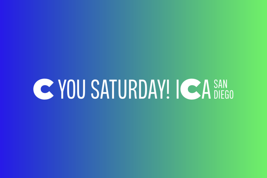 C You Saturday! logo by ICA San Diego. C You Saturday is a free monthly event.