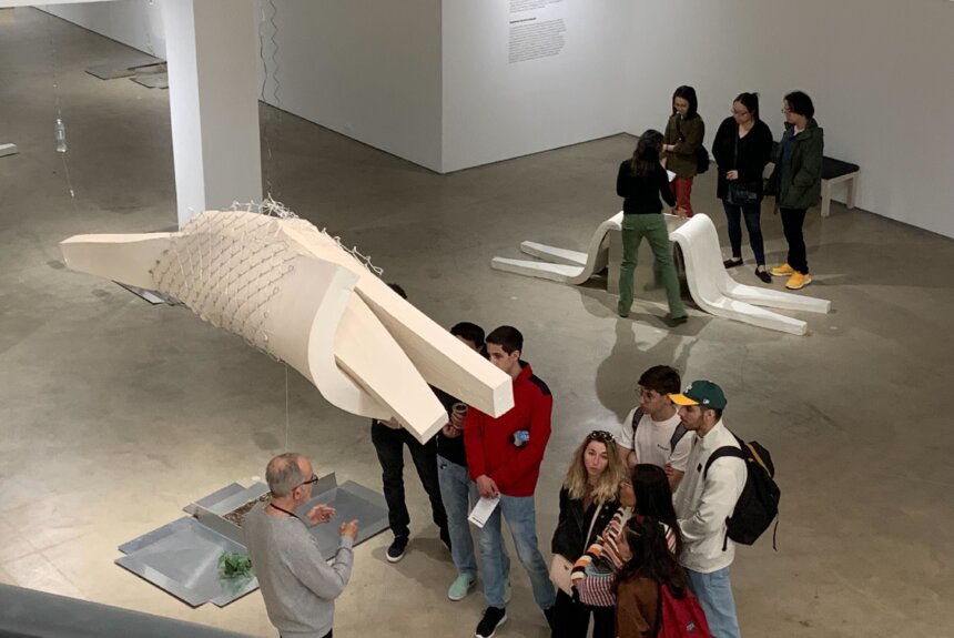 Engagement Guides giving tours at Central, Rit Premnath