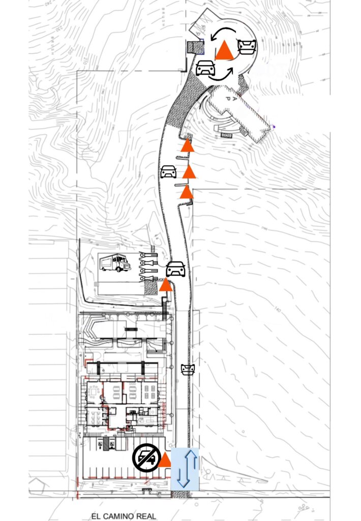 Ica North Campus B&w Map Flow