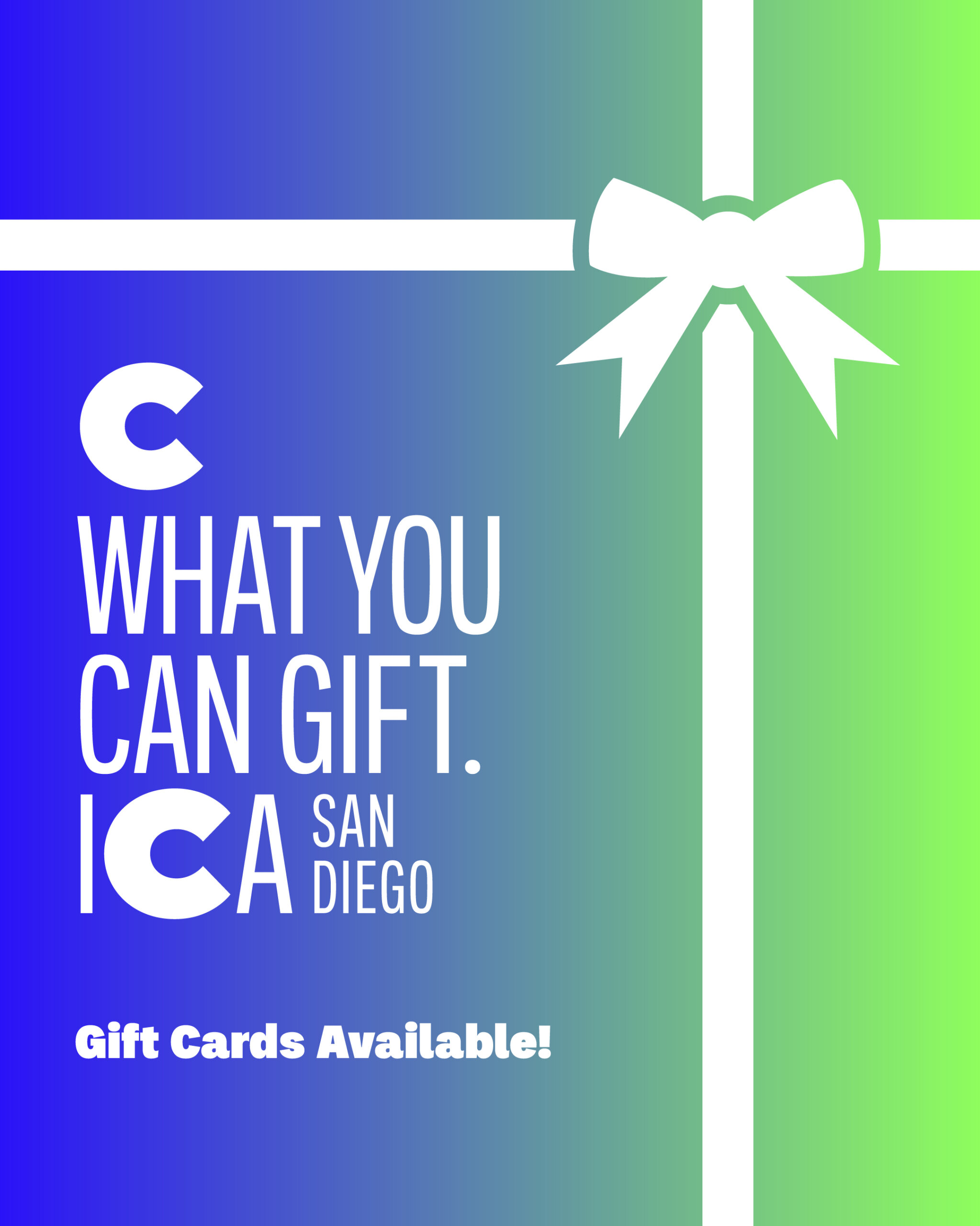 ICA San Diego gift card